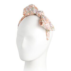 JANIE AND JACK Floral Bow Headband Orange Purple